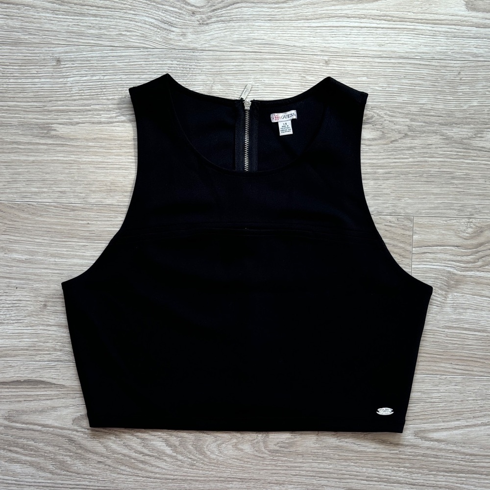 Guess Black Crop Top